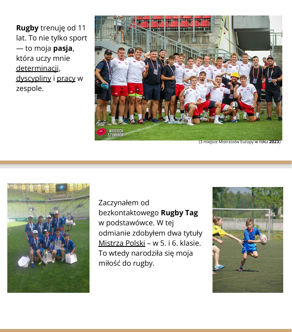 Mateusz Stańczykowski, Pełen Pasji - RUGBY