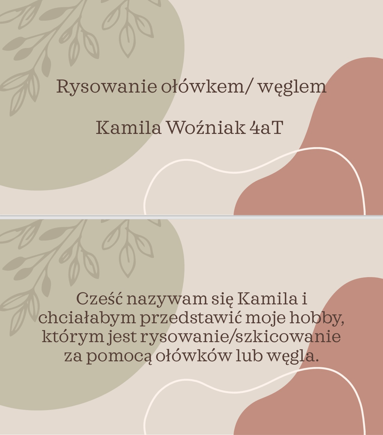 Rysowanie ołówkiem/węglem