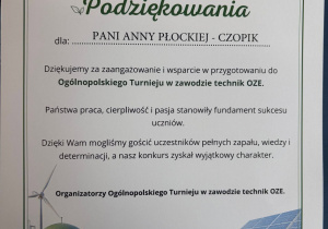 Ogólnopolski Konkurs Wiedzy o OZE