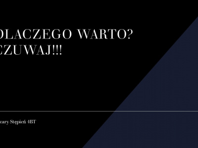 Cezary Stępień, DLACZEGO WARTO CZUWAJ