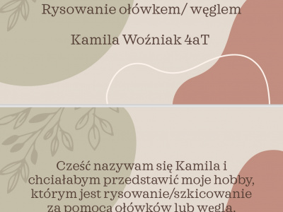 Kamila Woźniak, Szkice węglem i ołówkiem