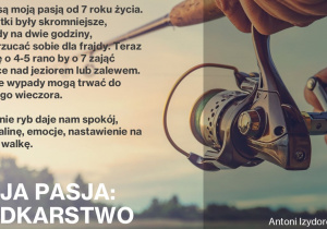 Antoni Izydorczyk, Wędkarstwo moja pasja