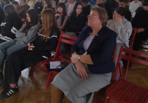 Pani Dyrektor podczas akademii