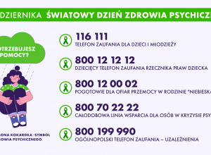 Instytucje oferujące pomoc osobom zmagającym się z zaburzeniami emocjonalnymi i innymi trudnościami.